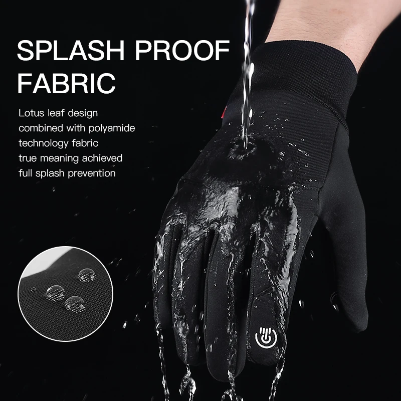 Hot Sale Winter Outdoor Sports Running Glove Warm Touch Screen Gym Fitness Full Finger Gloves For Men Women Sports Gloves - Image 4
