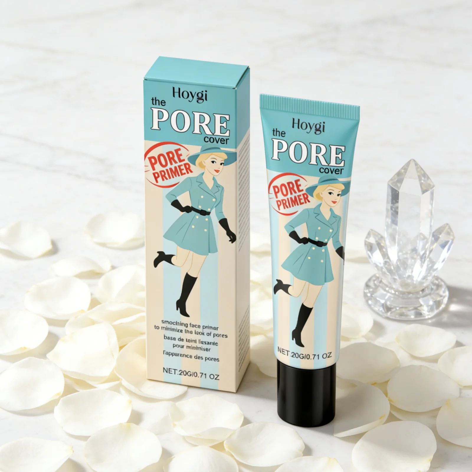 Hoygi Pore Primer Long Lasting Makeup Absorb Excess Oil Fine Texture Refresh Moisturizing Gentle Formula Smoothing Face Primer - Image 6