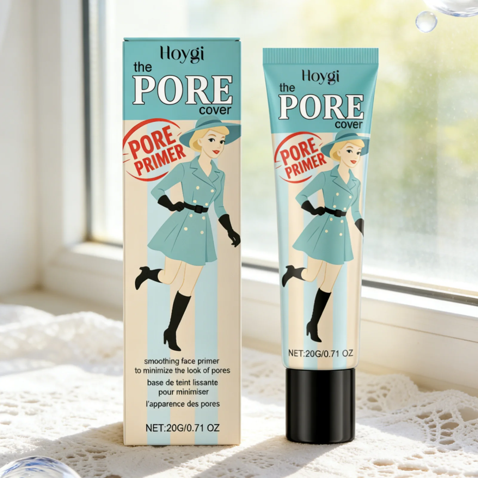 Hoygi Pore Primer Long Lasting Makeup Absorb Excess Oil Fine Texture Refresh Moisturizing Gentle Formula Smoothing Face Primer - Image 3
