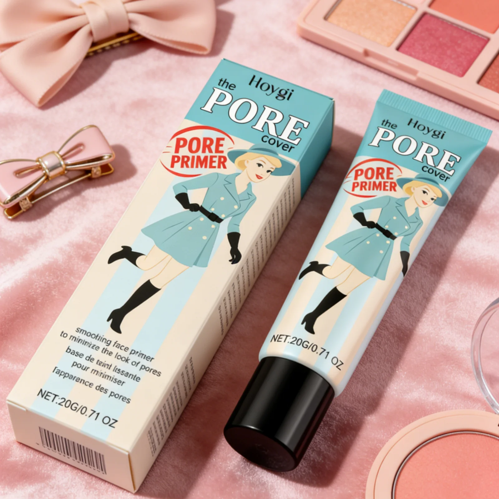 Hoygi Pore Primer Long Lasting Makeup Absorb Excess Oil Fine Texture Refresh Moisturizing Gentle Formula Smoothing Face Primer
