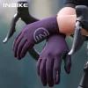 INBIKE 2024 Cycling Gloves Gel Padded for Men Autumn Winter Fleece Road Bike Gloves MTB Full Finger Touchscreen Bike Accessories