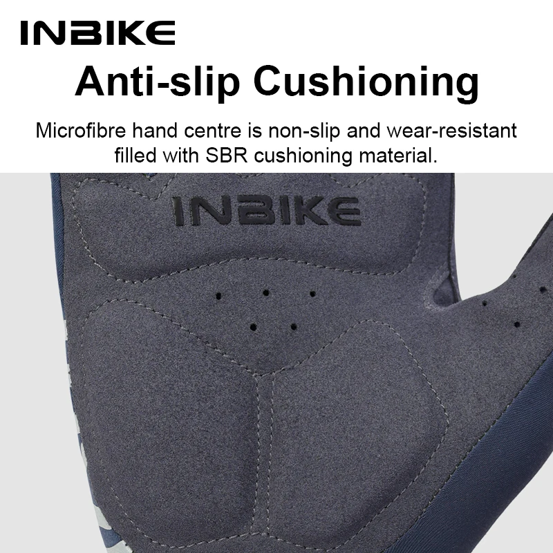 INBIKE 2024 Cycling Gloves Gel Padded for Men Autumn Winter Fleece Road Bike Gloves MTB Full Finger Touchscreen Bike Accessories - Image 4