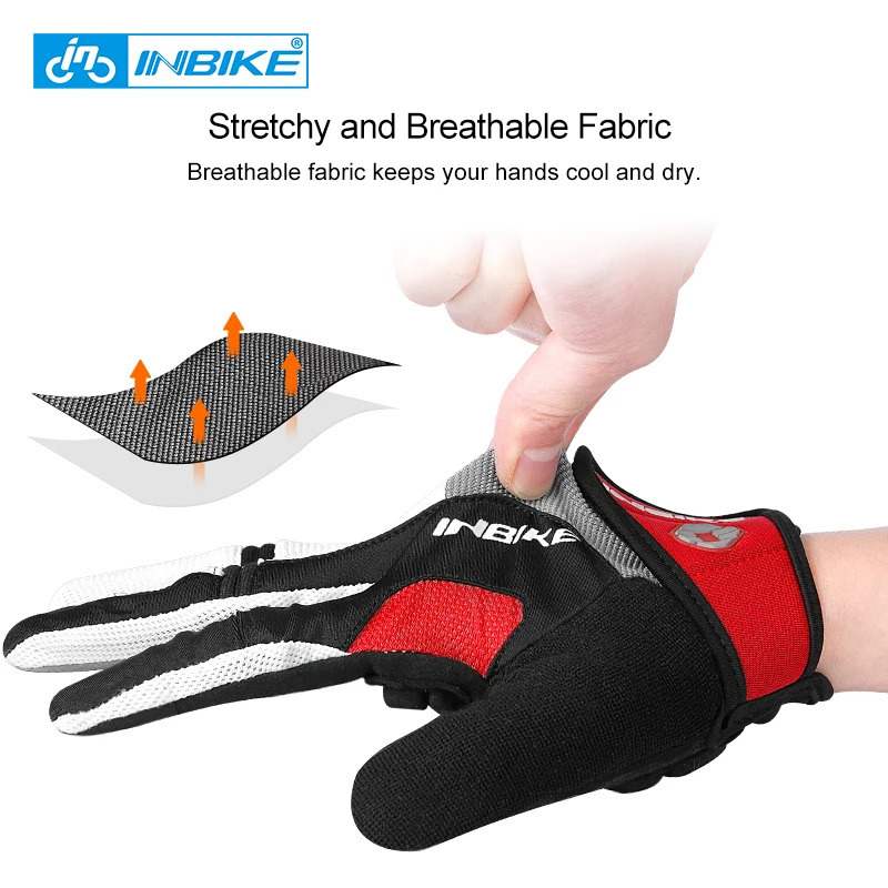 INBIKE Cycling Gloves Full Finger Bicycle Sports Gloves for Men Women Gloves MTB Touch Screen Fitness Climbing Bike Accessories - Image 2