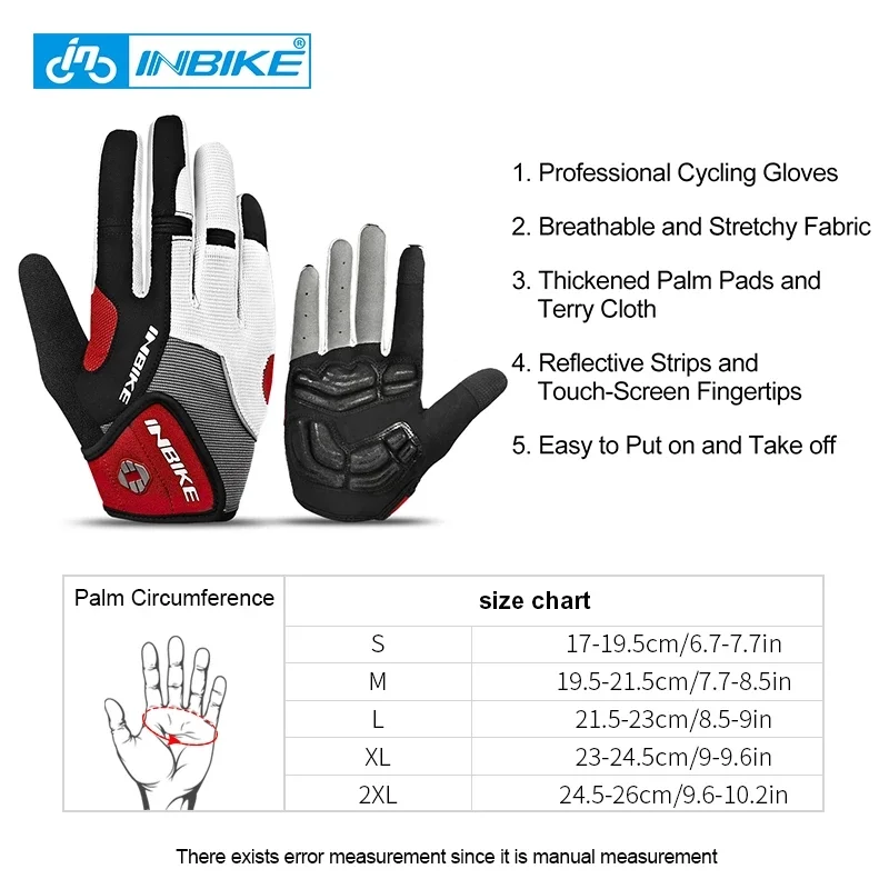 INBIKE Cycling Gloves Full Finger Bicycle Sports Gloves for Men Women Gloves MTB Touch Screen Fitness Climbing Bike Accessories - Image 6