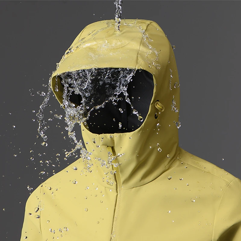 JNLN Men's Women's Waterproof Windbreaker Hiking Trekking Jackets Unisex Outdoor Sporty Rain Coat Windproof Climbing Clothes - Image 2