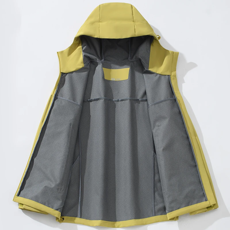 JNLN Men's Women's Waterproof Windbreaker Hiking Trekking Jackets Unisex Outdoor Sporty Rain Coat Windproof Climbing Clothes - Image 3