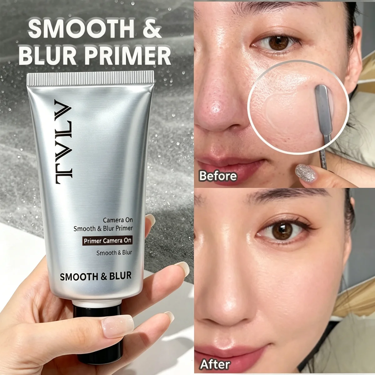 Jelly Moisturizing Transparent Makeup Primer Suitable For Facial Base Makeup, Long Lasting And Comfortable Makeup Feel