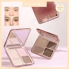 Judydoll Highlighter & Contour Palette, Matte & Shimmer, Sculpt & Define, Natural Finish, Nose & Jawline Contour, Beginner