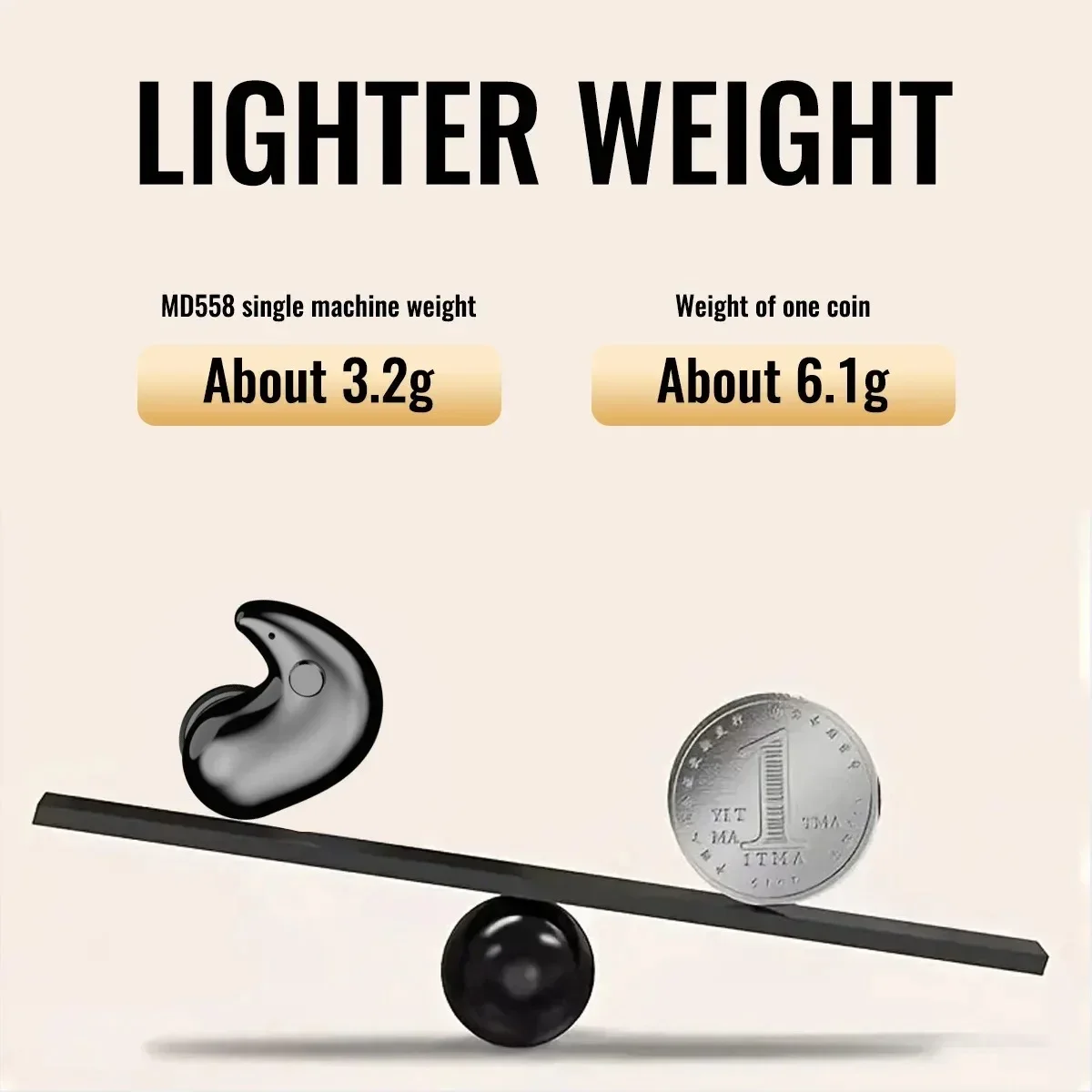 KEBIDUMEI Invisible Sleep Headphones Bluetooth 5.3 Mini Earbuds for Side Sleepers TWS Wireless Waterproof HiFi Stereo Earphones - Image 4