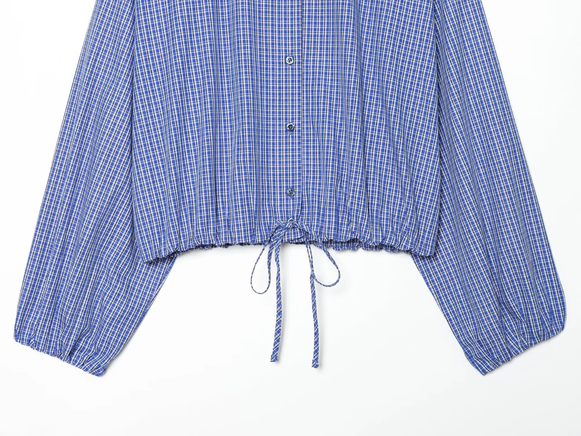 KONDALA Women Casual Trendy Plaid Shirts Turtleneck Single Breasted Blouse New Fashion 2026 Spring Summer Holiday Sporty Blouse - Image 3