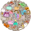 Kawaii Pusheen Stickers Cartoon Cat DIY Scrapbook Decal Phone Case Cute Pusheen Laptop Decals Aesthetic Sticker Birthday Gift