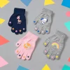 Kids Knitted Gloves Cute Cartoon Animal Childlike Fun Paly Outdoor Gloves Winter Autumn School Girls Boys Gift Children Gloves