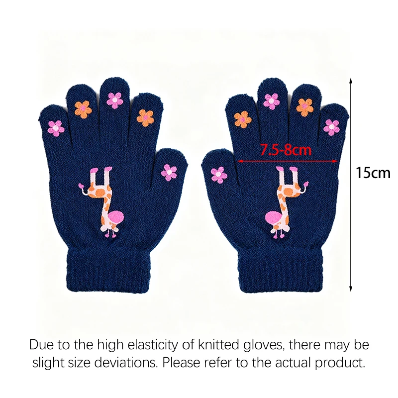 Kids Knitted Gloves Cute Cartoon Animal Childlike Fun Paly Outdoor Gloves Winter Autumn School Girls Boys Gift Children Gloves - Image 6