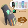 Kids Warm Gloves Autumn Winter Cartoon Dinosaur Boys Girls Outdoor Cycling Gloves for Children Windproof Water-Repellent Gloves