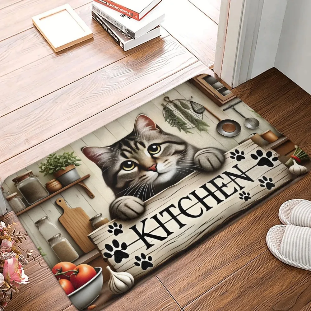 KittenThemed Door Mat Is Anti Slip and EasyTo Clean Home Decorations Can Be Placed At The Entrance of The Bathroom or Bedroom - Image 2