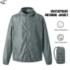 LNGXO Men Women Hiking Jackets Waterproof Sun Protection Windbreaker Camping Climbing Outdoor Rain Coat Unisex Portable Clothes