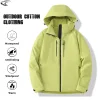 LNGXO Men's Women's Winter Coat Waterproof Windproof Warm Fleece Jacket Unisex Hiking Camping Skiing Climbing Windbreaker