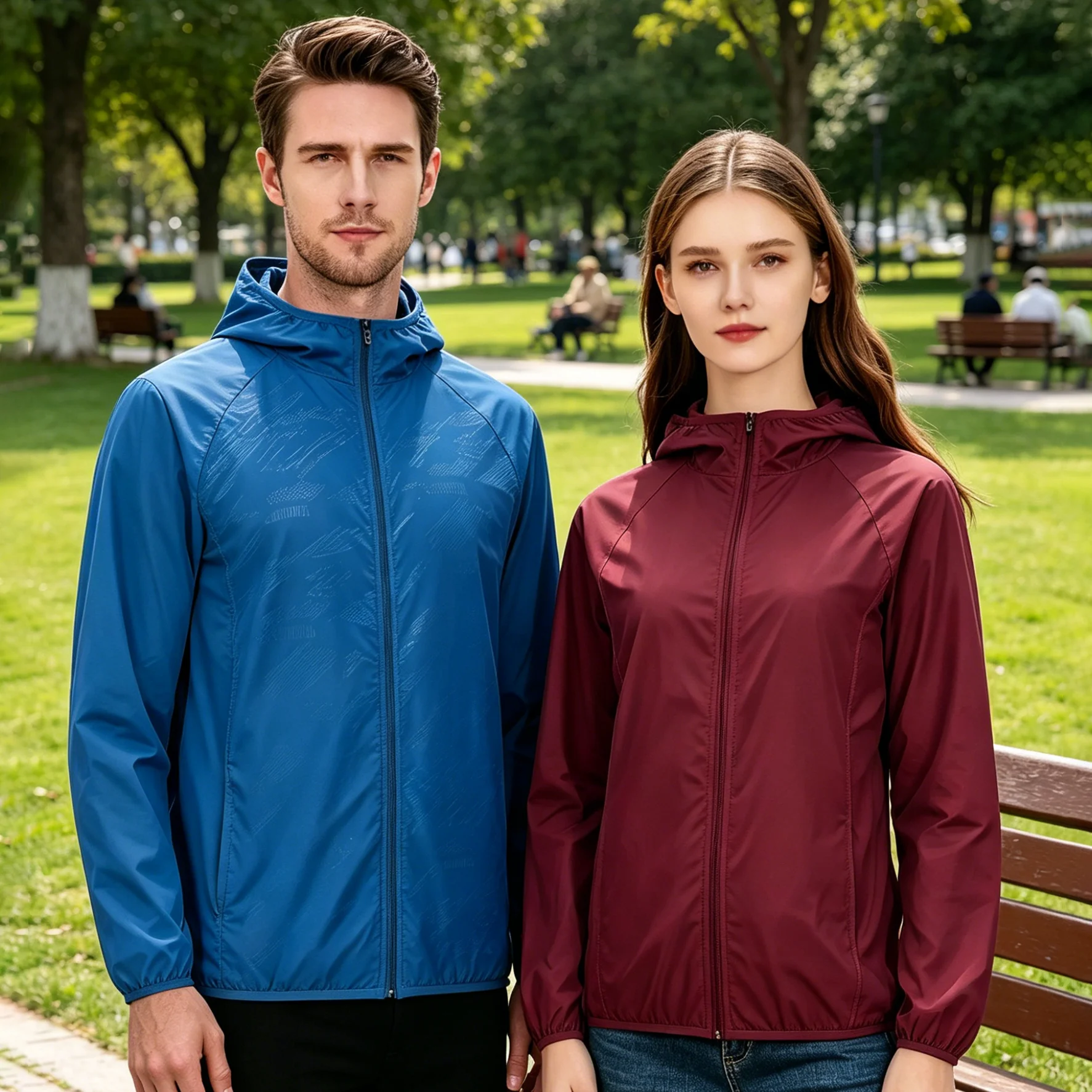 LNGXO Unisex Waterproof Outdoor Sport Jacket Men Women Hiking Camping Trekking Quick Dry Windbreaker Sun-Protective Rain Coat - Image 6