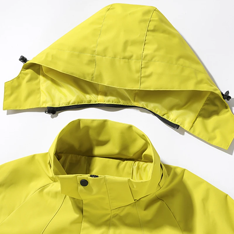 LNGXO Women Men Waterproof Jacket Climbing Hiking Camping Trekking Windbreaker Unisex Outdoor Windproof Rain Coat Antifouling - Image 5
