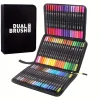 LOLEDE 60 Colors Double Head Markers Tip Art Supplies Drawing Brush Pen Colors Set For Gift Pens Pencils Writing Office School