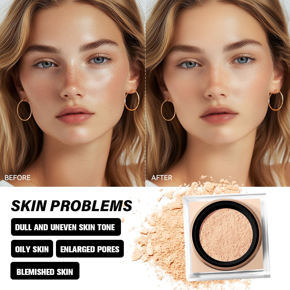 Lakerain Delicate Setting Powder Lasting Without Shedding Makeup Control Oil Locking Moisture Create Zero Pore Base Makeup - Image 4