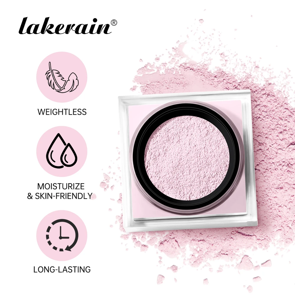 Lakerain Delicate Setting Powder Lasting Without Shedding Makeup Control Oil Locking Moisture Create Zero Pore Base Makeup - Image 3