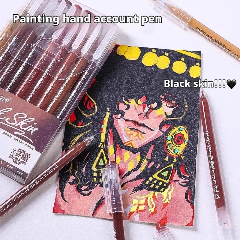Languo 207/45/9 Colors Morandi Gel Pen 0.6mm Diary Scrapbook Painting DIY Gel Pen Set Color Drawing Art Markers School Supplies - Image 4