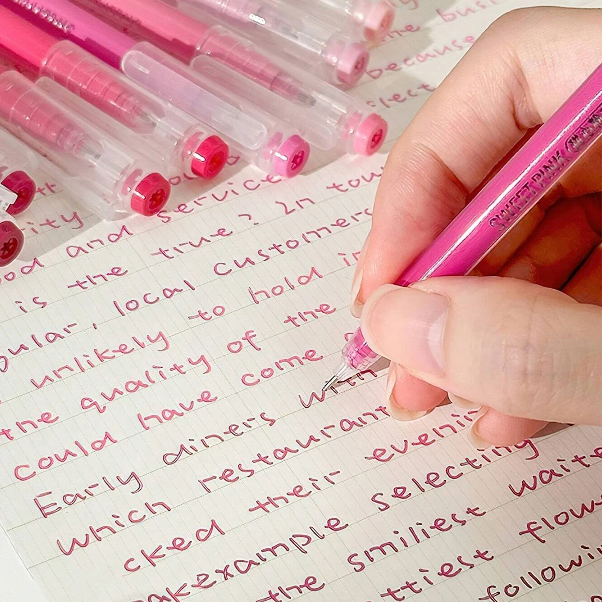 Languo Gel Pen Large Capacity Handbook Pens 6/9Pcs 0.6mm Student Art Diy Doodling Drawing Markers Office Kawaii Art Stationery - Image 2
