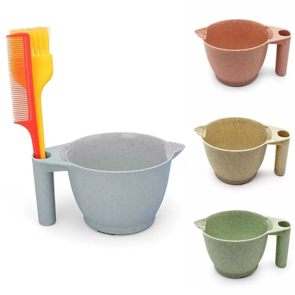Large Capacity Coloring Mixing Dye Bowl DIY Wheat Straw Hairdressing Cup Styling Accessories Hair Dying Container Hair Dyeing - Image 4