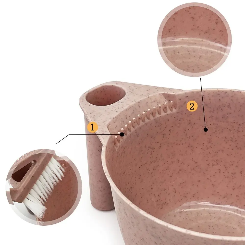 Large Capacity Coloring Mixing Dye Bowl DIY Wheat Straw Hairdressing Cup Styling Accessories Salon Styling Tool Hair Styling - Image 4