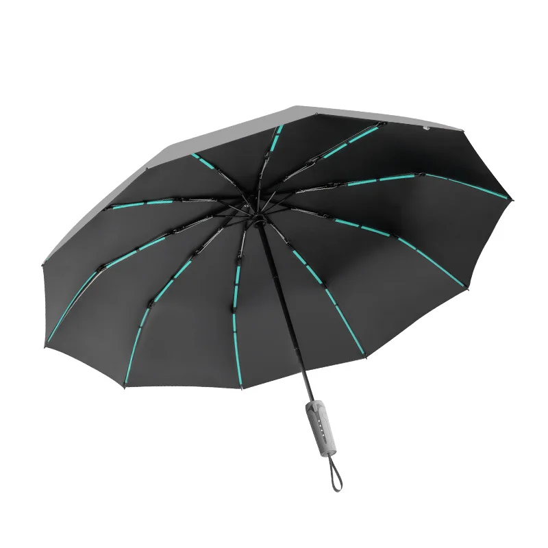 Large Sturdy Wind Resistant Umbrella with Memory Patch Non-Folding Feature for Enhanced Stability And Recall - Image 6