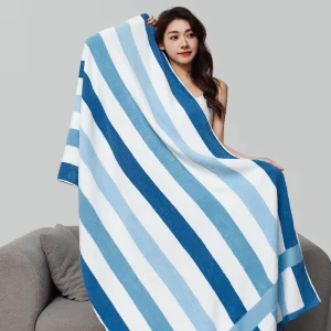 Large and thick pure cotton bath towel 90x180cm