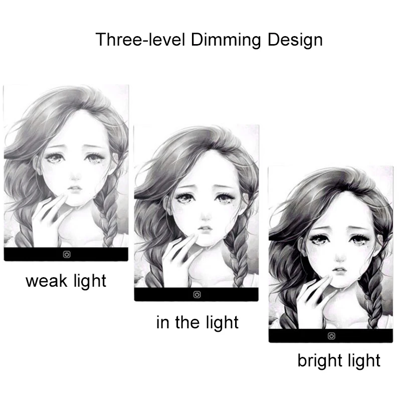 Led Drawing Copy Pad 3 Level Dimmable Board Table Animation Painting Educational Toys Gift Adjustable Light Notepad For Children - Image 4