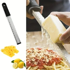 Lemon Zester & Cheese Shredder - Professional Garlic Ginger Grater Micro Plane with Non-Slip Grip