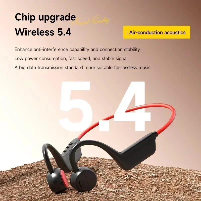 Lenovo Bluetooth 5.4 Bone Conduction Headphones Wireless Sports Earbuds IPX8 Waterproof with Mic for Swimming Running Fitness - Image 4
