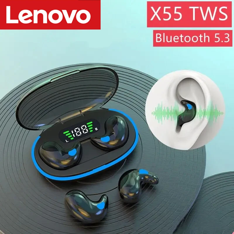 Lenovo X55 TWS Mini Earpods BT5.3 Wireless Earphone IPX5 Headphones Noise Reduction Sport Bluetooth Earbuds Stereo Music Headset - Image 2
