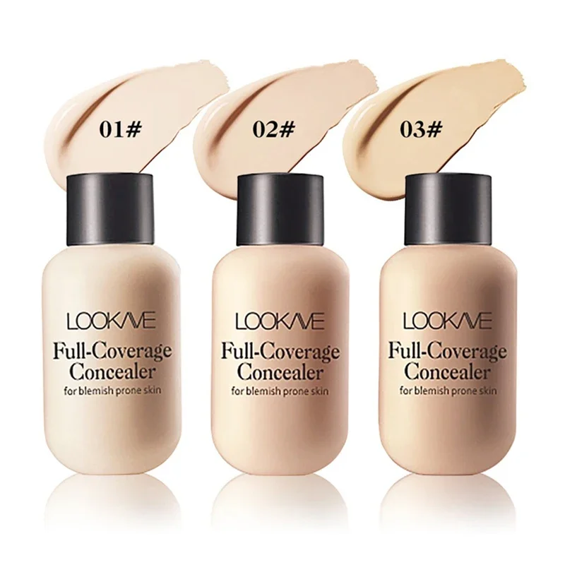 Liquid Concealer Covers Spots Acne Dark Circles Long-lasting Waterproof Lightweight Concealer Cream Brightens Skin Tone Makeup - Image 6