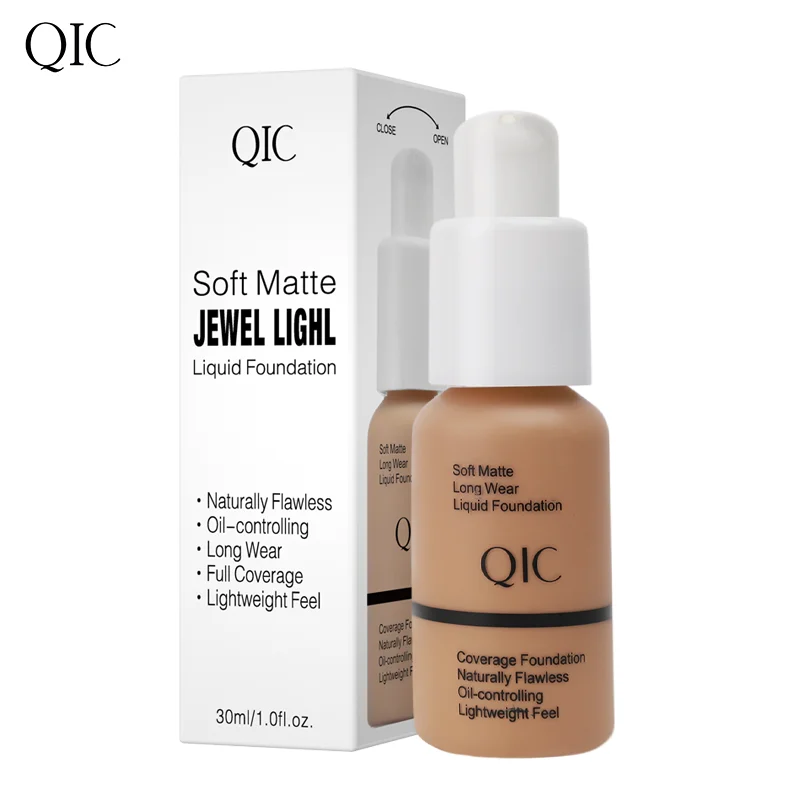 Liquid Foundation Concealer Face Naturally Flawless Matte Oil-Control Waterproof Long Lasting Foundation 30ml 5 Colors Optional - Image 5