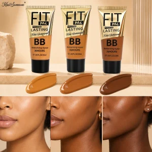 Long Lasting Concealing, Waterproof and Moisturizing BB Cream, Liquid Foundation, Concealer, Liquid Foundation, Fine Powder