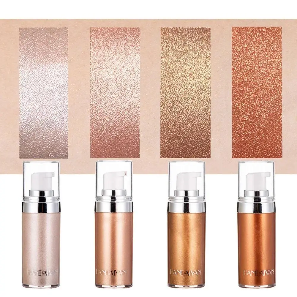 Long Lasting Liquid Highlighter Makeup Cream For Face Body Shimmer Glow Smooth Shine Cosmetics Foundation Enhancer - Image 4