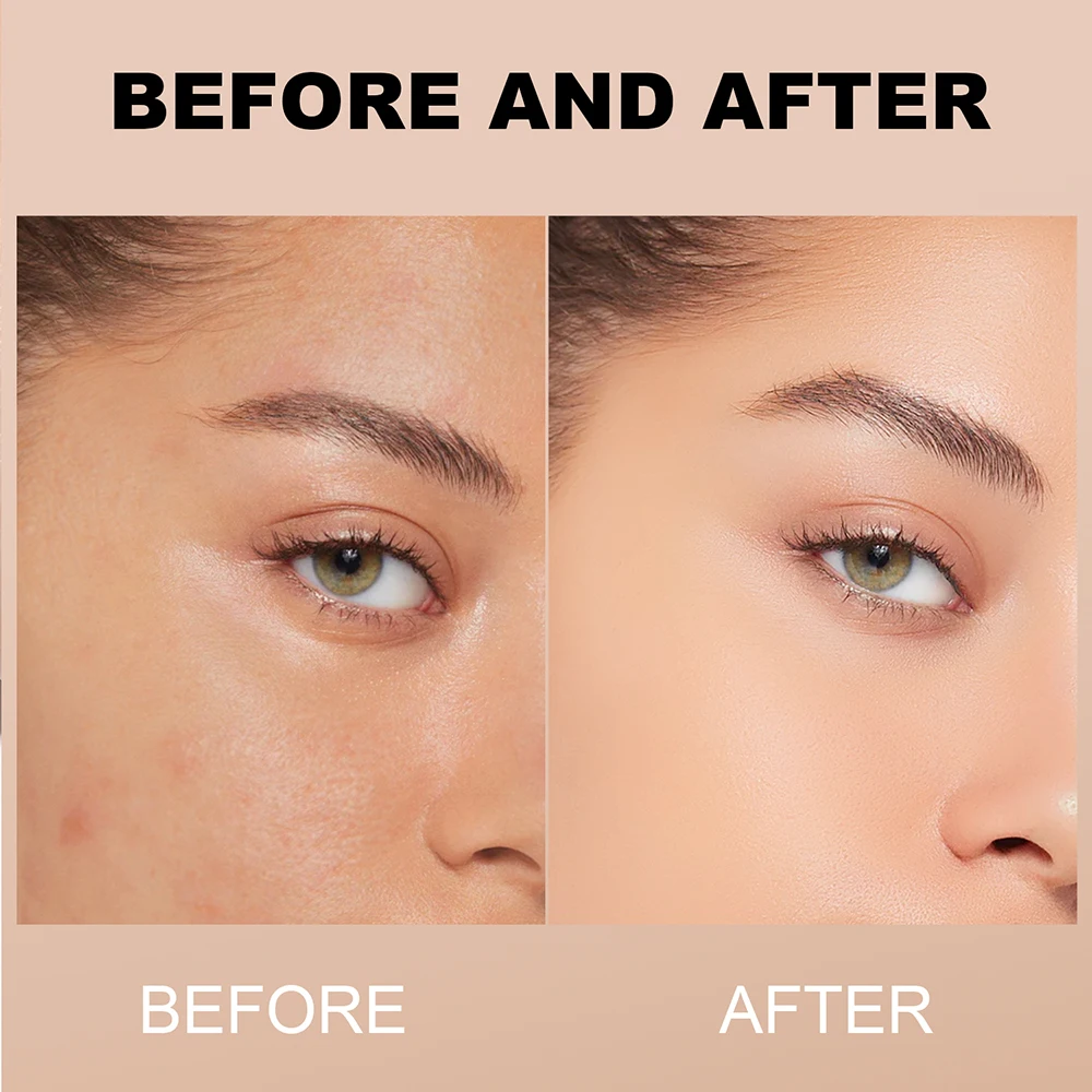 Long-Lasting Waterproof Liquid Foundation with Oil Control & Moisturizing, High Coverage Sweat-Resistant Concealer for Women, - Image 5
