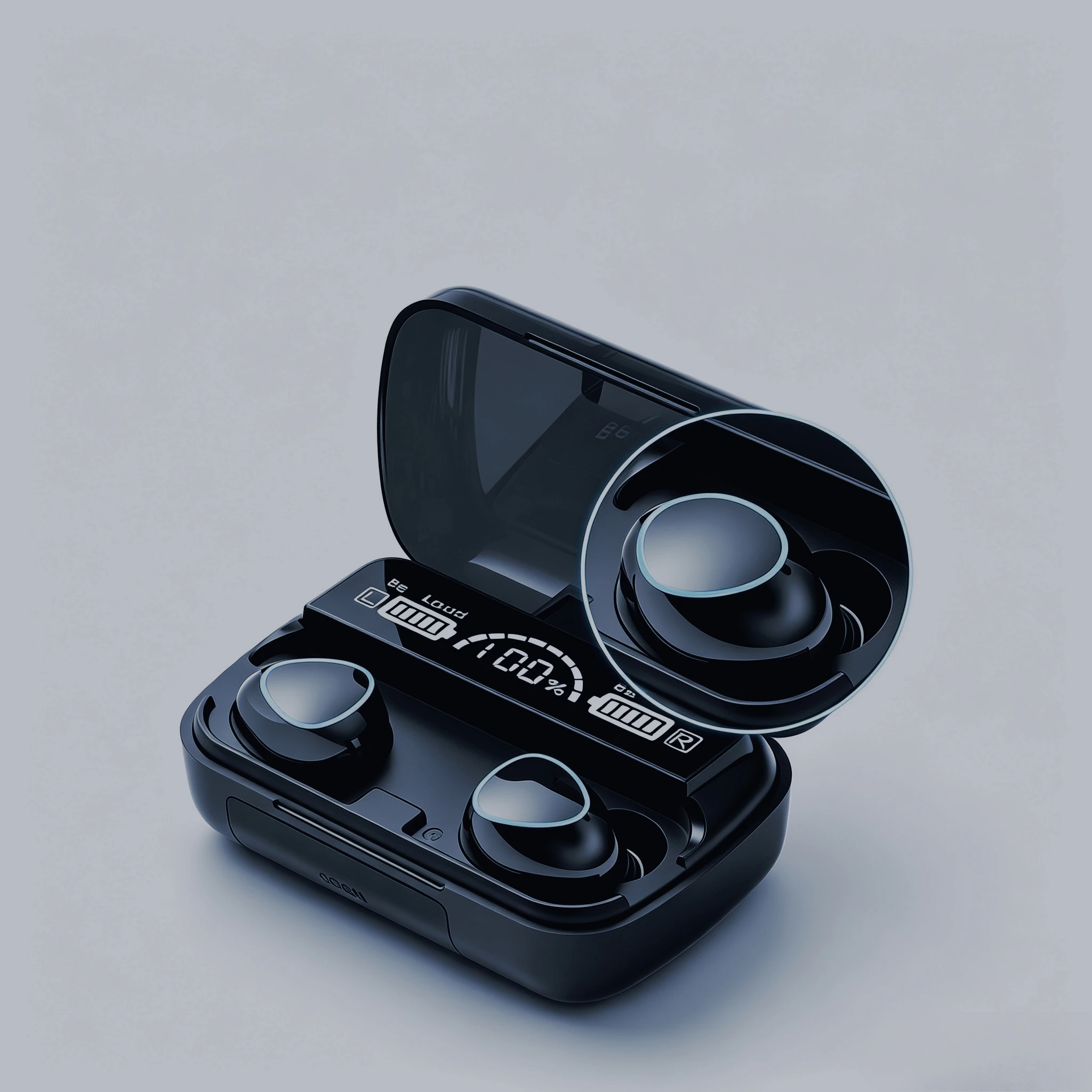 M10 In-Ear Bluetooth Sports Earbuds TWS Wireless Headset Featuring LED Display Charging Case 9D Surround Sound