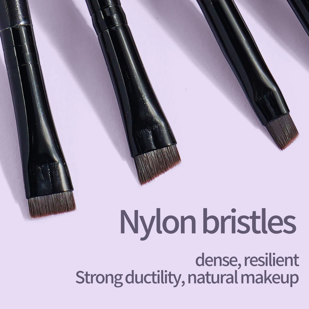 MAANGE 4 Pieces Eyebrow Contour Makeup Brush Eyeliner Brush Portable Small Angle Eyebrow Brush For Female Makeup Beauty Tool - Image 2