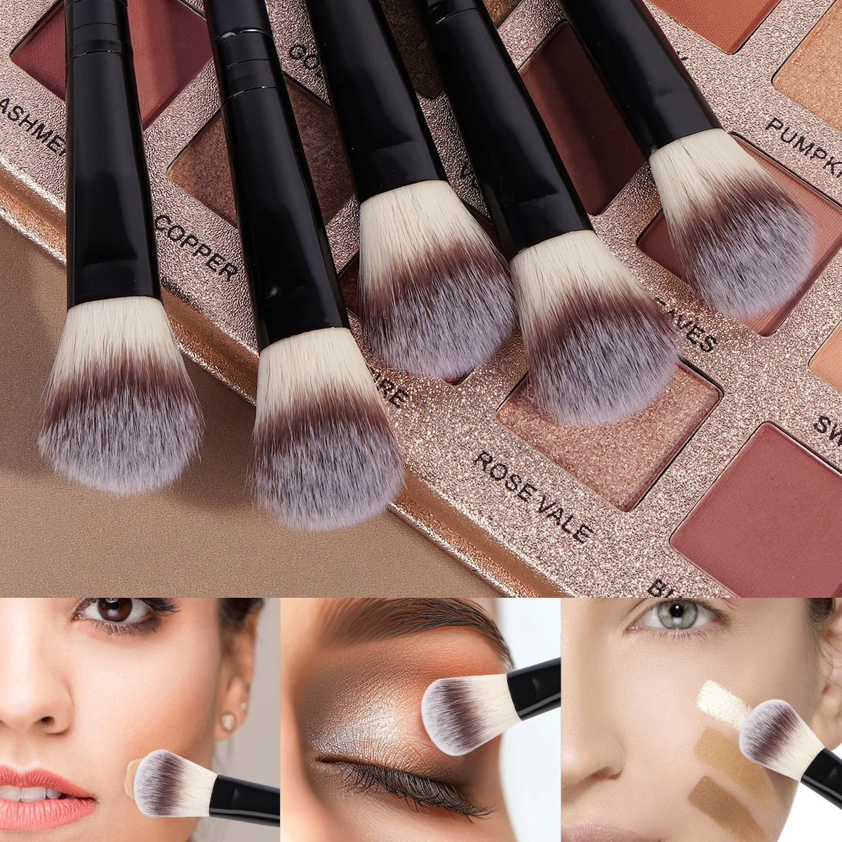 MAANGE 5Pcs Flawless Facial Makeup Brushes Soft Bristle Make-up Details Brushes for Concealer Cosmetics Makeup Tool for Beauty - Image 5