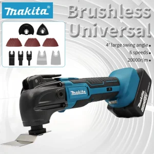 MAKITA 18V Quick Release Oscillating Tool 6 Speed Cordless Multi Vibration Functional Tool Renovator Electric Trimmer/Shovel