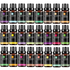 MAYJAM 10ML Essential Oil Lavender Jasmine Eucalyptus Vanilla Sandalwood Bergamot Rosemary Citronella Cinnamon Fragrance Oil
