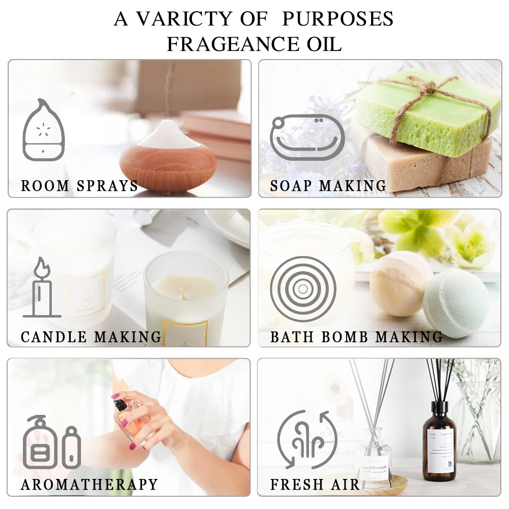 MAYJAM 20 Bottles Essential Oils Set for Humidifier Aroma Diffuser Lavender Jasmine Eucalyptus Vanilla Sandalwood Fragrance - Image 6