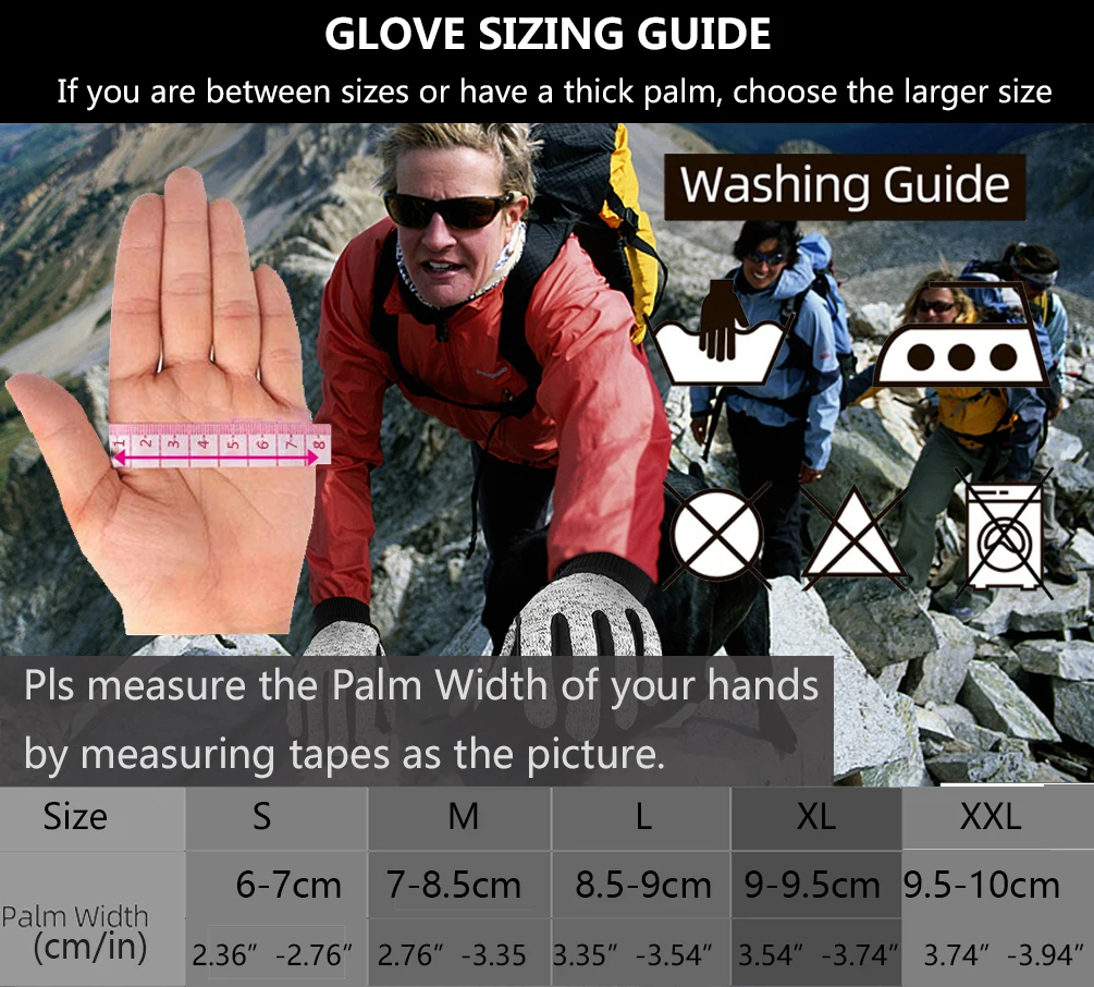 MOREOK -10℃ Winter Gloves Knitted Warm Thermal Gloves Touchscreen Bike Gloves Silica Anti-slip Bicycle Cycling Gloves Men Women - Image 6