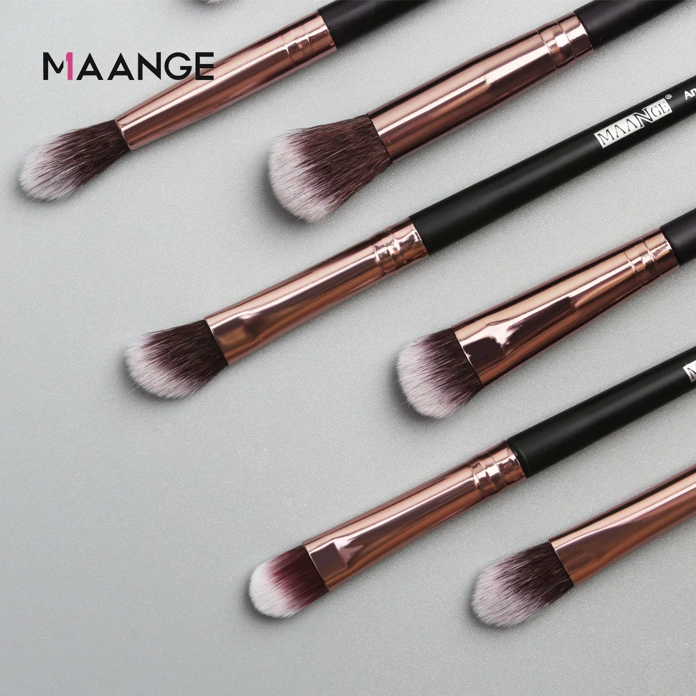 Maange 12pcs Eye Makeup Brush Sets Makeup Tools Eye Shadow Brush Concealer Brush Blending Brush Lip Brush For Makeup Beginner - Image 4