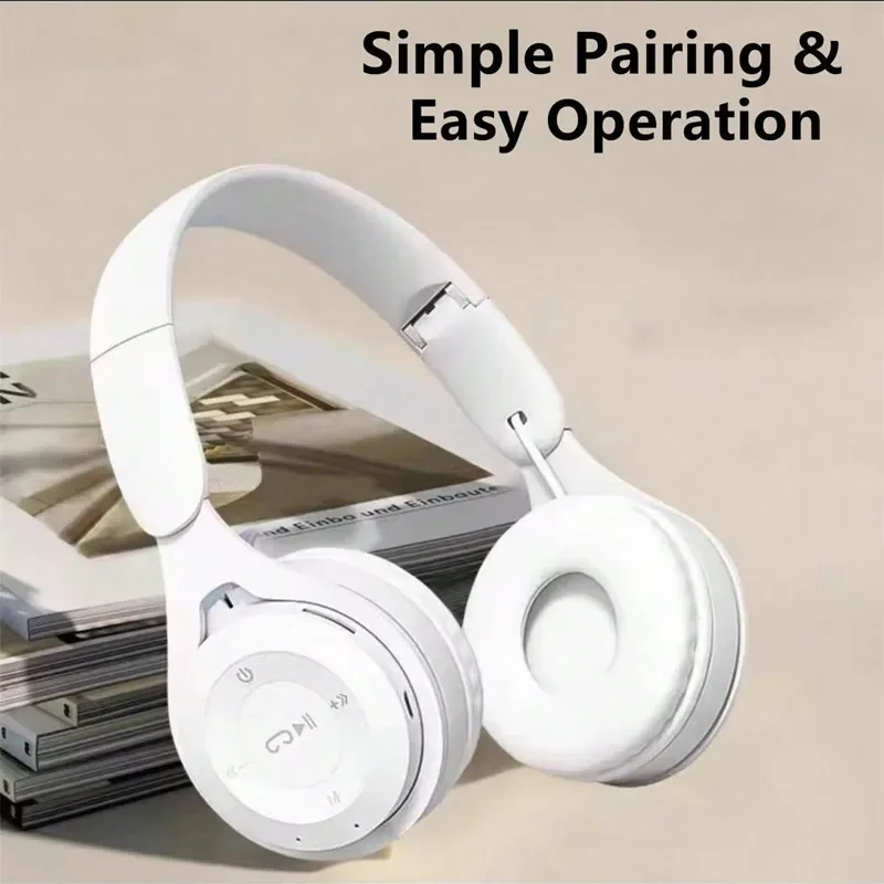 Macarone Wireless Bluetooth Headphones With Microphone Sound Insulation Gaming Earphone Hifi Bass Earbuds Blutooth5.3 Hedset - Image 3